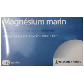 Prescription Nature Magnesium Marin 300mg 60 gélules