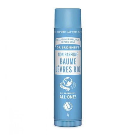 Eolys dr bronner's baume à lèvres non parfumé 