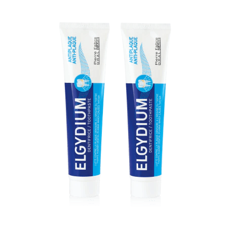 Elgydium dentifrice anti-plaque 75 ml lot de 2