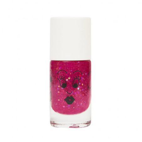 Nailmatic kids vernis eau sheepy framboise transparent paillettes 8ml