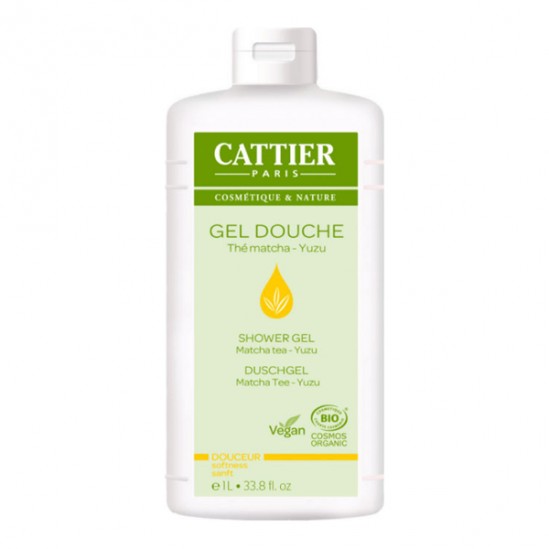 Cattier gel douche douceur thé matcha - yuzu 1L