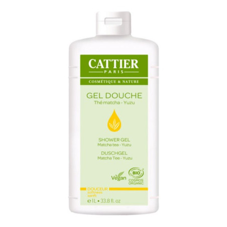 Cattier gel douche douceur thé matcha - yuzu 1L