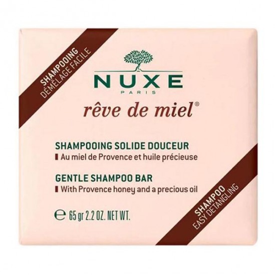 Nuxe rêve de miel shampooing solide douceur 65g