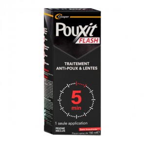 Cooper pouxit flash traitement anti-poux & lentes spray 150ml