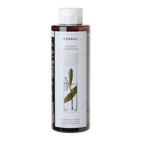 Korres shampooing antipelliculaire laurier & échinacée 250ml