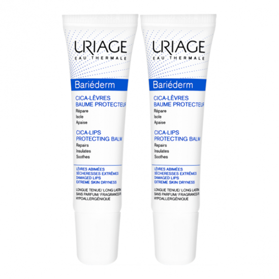 Uriage bariéderm cica-lèvres baume protecteur 2x15ml