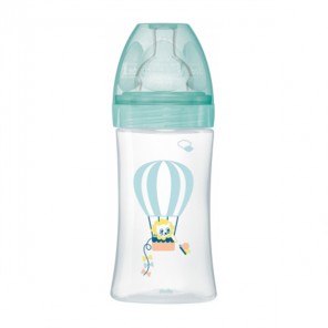 Dodie sensation+ biberon tétine plate débit moyen air 270ml