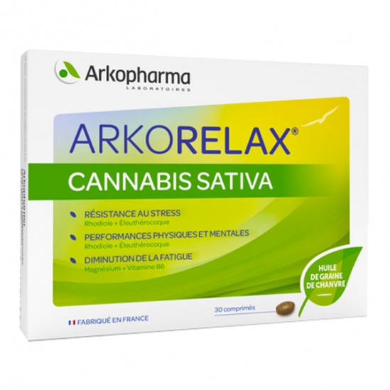Arkopharma arkorelax cannabis sativa 30 comprimés