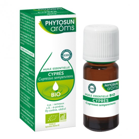 Phytosun arôms huile essentielle cyprès bio 10ml