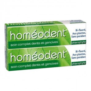 Boiron homéodent soin complet dentifrice chlorophylle lot de 2x75ml