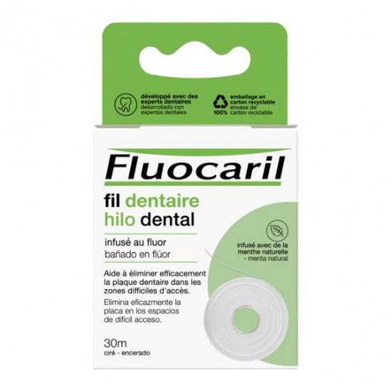 Fluocaril fil dentaire infusé au fluor 30m