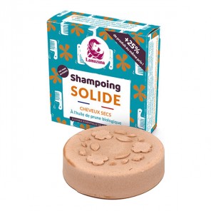Lamazuna shampoing solide cheveux secs au huile de prune 70g
